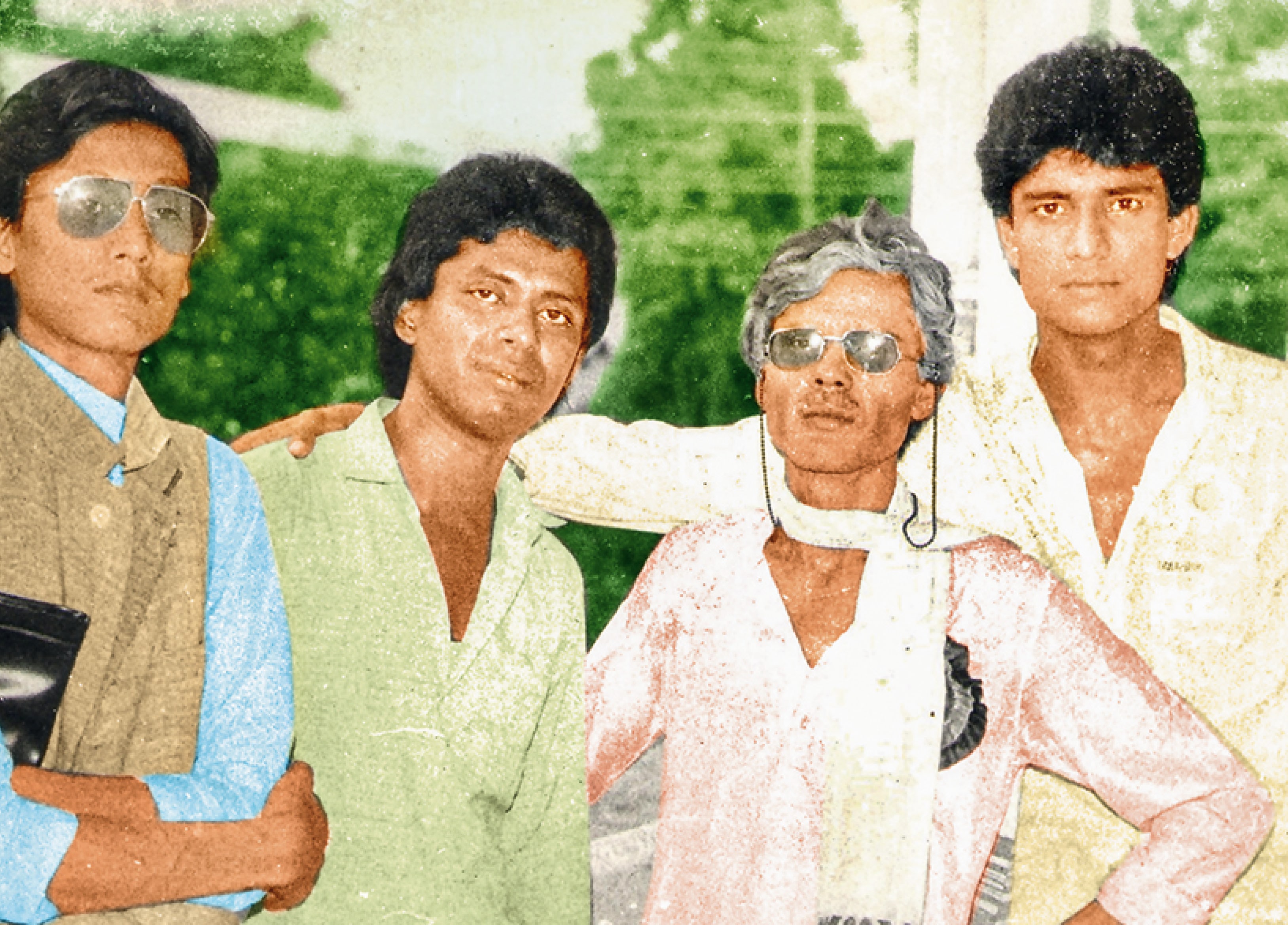 Adil (extreme right) with his stand-up comedy team, Surojit Gogoi, Sanjib Lal Das & Dhrubojit Kishore Chaudhury Adil (extreme right) with his stand-up comedy team, Surojit Gogoi, Sanjib Lal Das & Dhrubojit Kishore Chaudhury