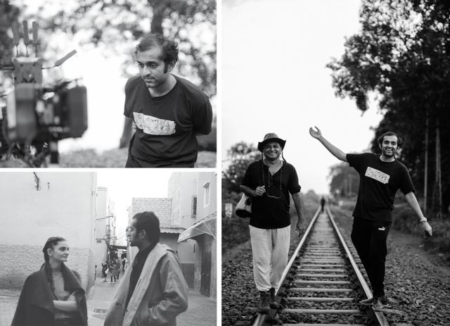Dheer during the BTS of Last Film Show; with the movie’s director Pan Nalin; and with his wife and director Daria Gaikalova Dheer during the BTS of Last Film Show; with the movie’s director Pan Nalin; and with his wife and director Daria Gaikalova