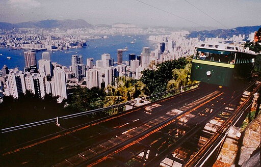 In this undated photo provided by Hong Kong Peak Tramways, a 4th generation Peak Tram which serviced from 1959 to 1989 is seen in Hong Kong. The Peak Tram started operations in 1888, when Hong Kong was a British colony, to transport people up Victoria Peak instead of using sedan chairs. The original carriages were made of varnished timber and seated 30 passengers in three classes. 
