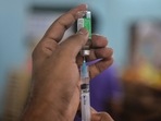 The Covishield vaccine “does not currently have a marketing authorisation” in Europe and the matter would be considered when an application is received for it, the EMA said.(AFP ) The Covishield vaccine “does not currently have a marketing authorisation” in Europe and the matter would be considered when an application is received for it, the EMA said.(AFP )
