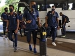 Shikhar Dhawan led Indian team reaches Sri Lanka.(BCCI)