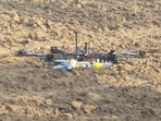 The Pakistani drone captured in Jammu and Kashmir’s Hiranagar sector in June last year. The Pakistani drone captured in Jammu and Kashmir’s Hiranagar sector in June last year.