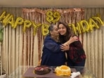 Madhuri Dixit posted a picture from her mother's birthday celebration too.