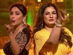Madhuri Dixit and Raveena Tandon on Dance Deewane 3.
