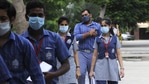 Owing to the current Covid-19 situation, both CBSE Class 10 and 12 exams have been cancelled and a separate evaluation criteria was later framed by the Board.( Sunil Ghosh / Hindustan Times) Owing to the current Covid-19 situation, both CBSE Class 10 and 12 exams have been cancelled and a separate evaluation criteria was later framed by the Board.( Sunil Ghosh / Hindustan Times)
