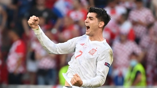 Alvaro Morata redeemed himself by firing home in the 100th minute and firing Spain into the lead once again. (AP)