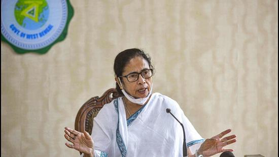 Kolkata: West Bengal chief minister Mamata Banerjee on Monday sought to link governor Jagdeep Dhankhar to the Jain hawala case in the mid-ninties. (PTI) Kolkata: West Bengal chief minister Mamata Banerjee on Monday sought to link governor Jagdeep Dhankhar to the Jain hawala case in the mid-ninties. (PTI)
