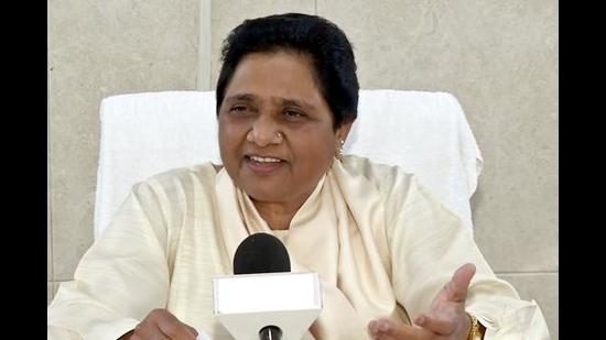 BSP Chief Mayawati addresses during a press conference. (ANI file)