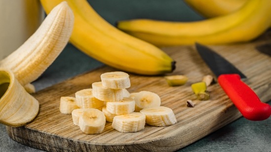 Banana face pack: Banana moisturises the skin and provides vitamins and minerals. Mash a banana till there are no lumps, add a tablespoon of milk and a tablespoon of lemon to it and mix well. Apply in affected areas and leave it for 15 minutes. Rinse with lukewarm water.(Unsplash)