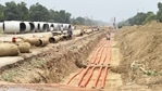 Redevelopment of Central vista project uunderway at Rajpath in New Delhi.(Arvind Yadav/HT Photo) Redevelopment of Central vista project uunderway at Rajpath in New Delhi.(Arvind Yadav/HT Photo)