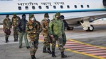 File photo of Army Chief General MM Naravane and 14 Corps Commander Lt Gen PGK Menon at Leh airport in Ladakh. File photo of Army Chief General MM Naravane and 14 Corps Commander Lt Gen PGK Menon at Leh airport in Ladakh.