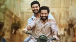 Ram Charan and Jr NTR in a still from RRR. Ram Charan and Jr NTR in a still from RRR.