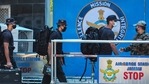 Security personnel at the Air Force Station in Jammu. (PTI Photo) Security personnel at the Air Force Station in Jammu. (PTI Photo)