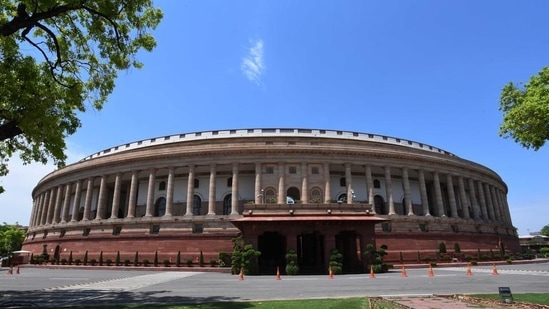 A view of the Parliament House. (Mohd Zakir/HT Archive)