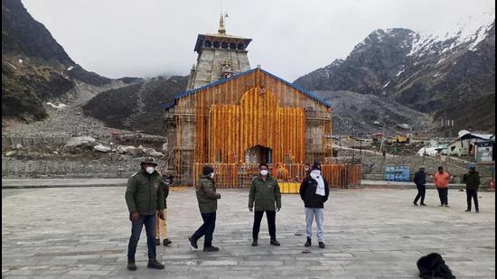 Kedarnath Temple, all set for reopening of portals, decorated with 11 quintals of flowers on May 11. (File photo) Kedarnath Temple, all set for reopening of portals, decorated with 11 quintals of flowers on May 11. (File photo)