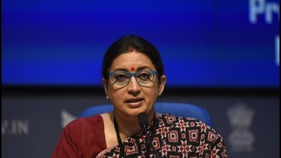Union minister Smriti Irani. (HT archive) Union minister Smriti Irani. (HT archive)