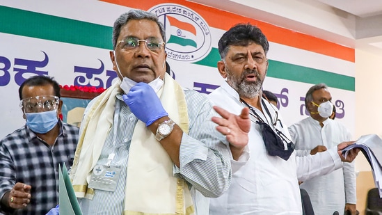 Siddaramaiah attacked the media over reports about the political leaders discussing chief ministerial candidates (PTI) Siddaramaiah attacked the media over reports about the political leaders discussing chief ministerial candidates (PTI)