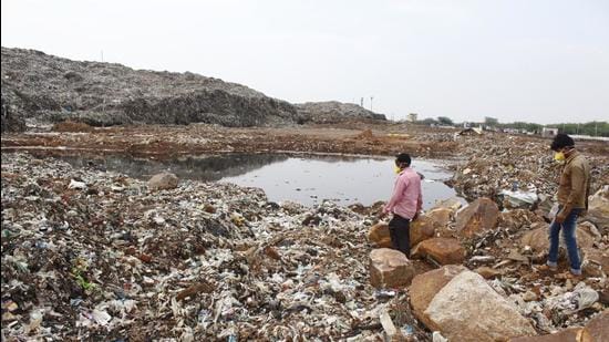 The two new facilities are expected to ease the load on the Bandhwari landfill. (HT Archive) The two new facilities are expected to ease the load on the Bandhwari landfill. (HT Archive)