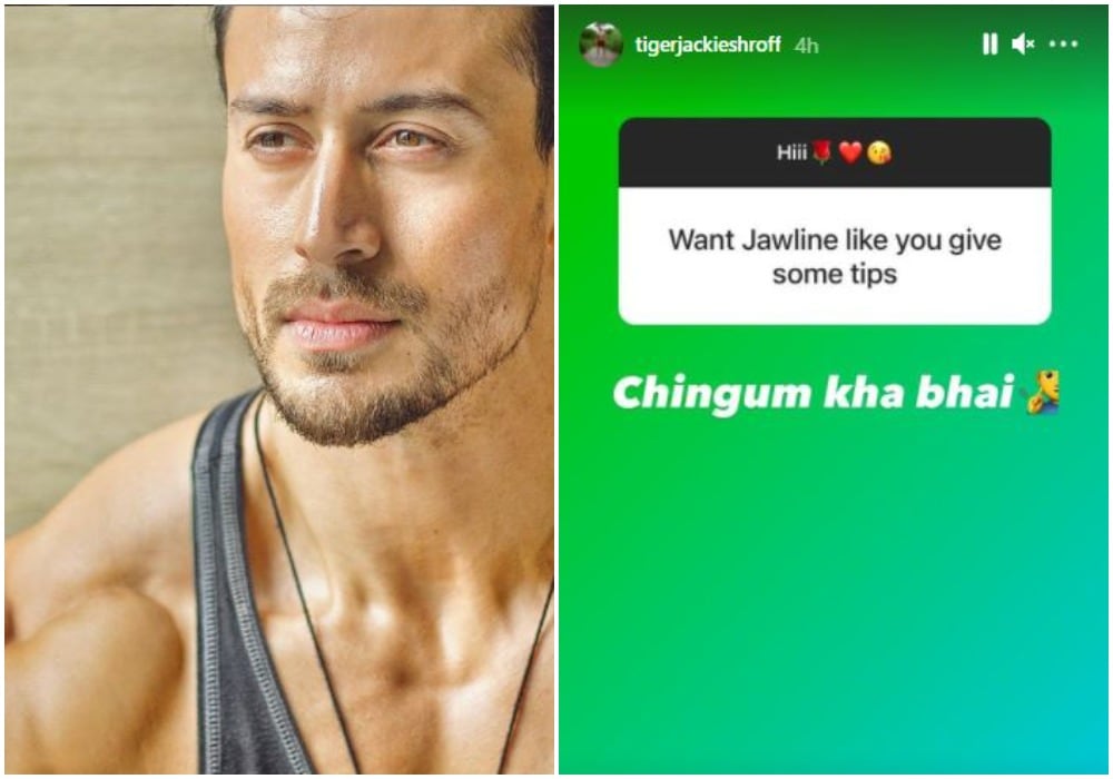 Tiger Shroff's response to a fan question.