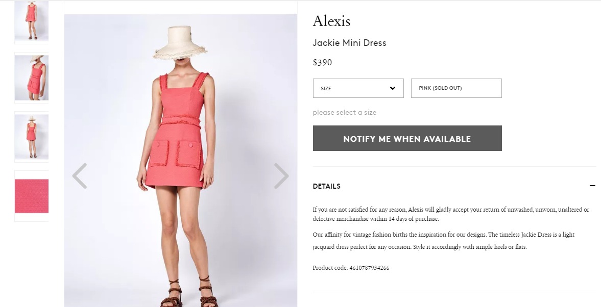 Sara Ali Khan's pink jacquard dress from Alexis(orchardmile.com)