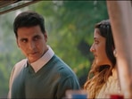 Akshay Kumar and Nupur Sanon in Filhaal 2. Akshay Kumar and Nupur Sanon in Filhaal 2.