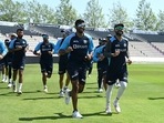The Indian cricket team trains ahead of the WTC final. (Getty Images) The Indian cricket team trains ahead of the WTC final. (Getty Images)
