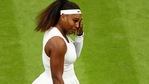 Serena Williams couldn't hold back her tears. (Getty Images) Serena Williams couldn't hold back her tears. (Getty Images)