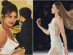 Priyanka Chopra wears the same backless Jacquemus dress Gigi Hadid wore in 2020
