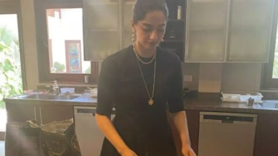 Sonam Kapoor Ahuja: Sonam has a sweet tooth and loves all things sweet. During the lockdown, the actor baked a delicious chocolate walnut cake and shared a picture on social media.(Instagram/@sonamkapoor)