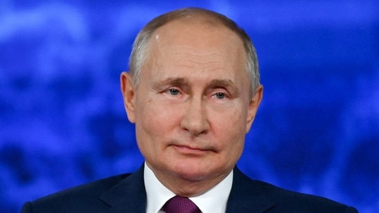 Russian president Vladimir Putin takes part in an annual nationwide televised phone-in show in Moscow. (REUTERS ) Russian president Vladimir Putin takes part in an annual nationwide televised phone-in show in Moscow. (REUTERS )