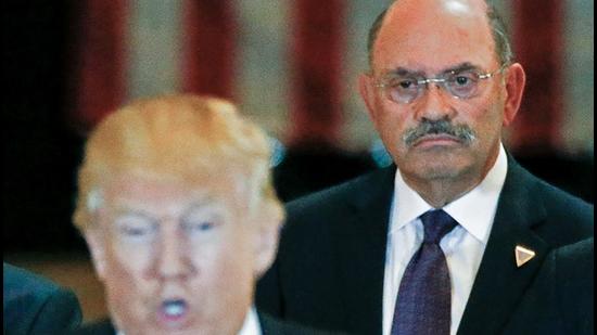 In this May 31, 2016 photo, Trump Organization chief financial officer Allen Weisselberg looks on as then-US Republican presidential candidate Donald Trump speaks during a news conference at Trump Tower in Manhattan, New York, US. (REUTERS) In this May 31, 2016 photo, Trump Organization chief financial officer Allen Weisselberg looks on as then-US Republican presidential candidate Donald Trump speaks during a news conference at Trump Tower in Manhattan, New York, US. (REUTERS)