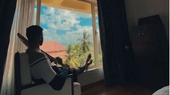 Devdutt Padikkal undergoes quarantine in Coombo(Devdutt Padikkal / Instagram)
