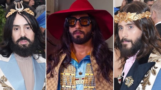 Most recently Ranveer combined his love for all things Gucci with his eccentric sense of style and gave us the desi version of a combined Jared Leto, another Gucci muse, and Gucci creative head Alessandro Michelle doppelganger.(Instagram)