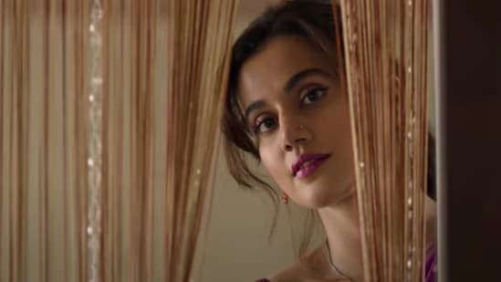 Taapsee Pannu in a still from Haseen Dillruba. Taapsee Pannu in a still from Haseen Dillruba.
