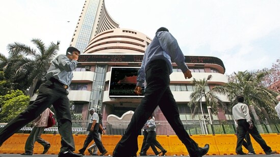 Sensex drops 66.95 points to end at 52,482.71; Nifty slips 26.95 points to 15,721.50 on Wednesday.(File photo)