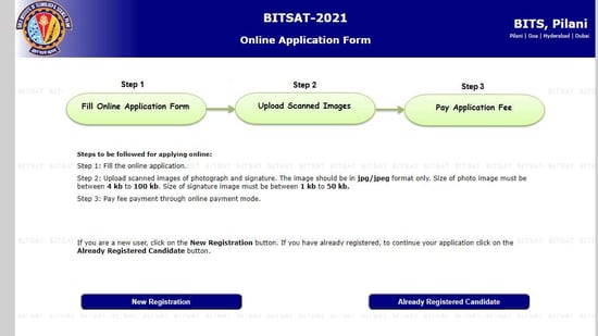 BITSAT 2021.(Screengrab )