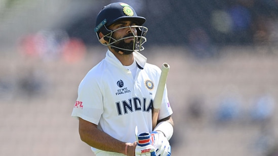 Virat Kohli heads back after getting dismissed. (Getty Images) Virat Kohli heads back after getting dismissed. (Getty Images)