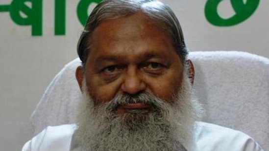 Haryana health minister Anil Vij(HT photo)