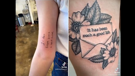 PostSecret on Twitter A Daughters New Tattoo To Remember Her Dad pic  httptcockhquNomFt  Twitter