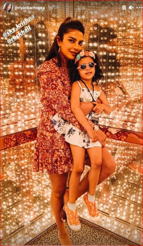 A screenshot of Priyanka's post.