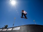 French skateboarder Vincent Matheron trains for the Tokyo Olympic Games at the Bowl du Prado skatepark in Marseille on June 24, 2021. - After being injured for several months, Vincent Matheron will join the French skateboard team to compete for the Olympic games in Tokyo. Skateboarding will make its debut appearance in the competition. (Photo by CLEMENT MAHOUDEAU / AFP)(AFP) French skateboarder Vincent Matheron trains for the Tokyo Olympic Games at the Bowl du Prado skatepark in Marseille on June 24, 2021. - After being injured for several months, Vincent Matheron will join the French skateboard team to compete for the Olympic games in Tokyo. Skateboarding will make its debut appearance in the competition. (Photo by CLEMENT MAHOUDEAU / AFP)(AFP)