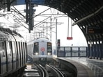 The Delhi Metro were also affected in Yellow Line owing to a technical issue for which services were suspended temporarily between Huda City Centre and Sultanpur.(Sanchit Khanna/HT Photo) The Delhi Metro were also affected in Yellow Line owing to a technical issue for which services were suspended temporarily between Huda City Centre and Sultanpur.(Sanchit Khanna/HT Photo)