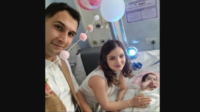The post of the couple getting married at hospital treating their daughter has left people emotional. (Instagram/@uhbwnhs)