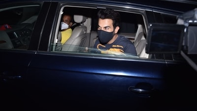 Rajkummar Rao after wrapping up shoot. Rajkummar Rao after wrapping up shoot.