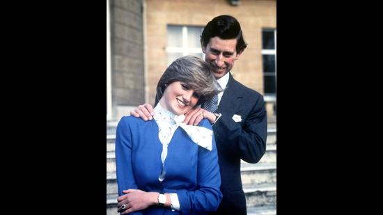 Britain's Prince Charles and Lady Diana Spencer pose following the announcement of their engagement. For someone who began her life in the spotlight as “Shy Di,” Princess Diana became an unlikely, revolutionary during her years in the House of Windsor. This was the first appearance where she wore a royal blue suit — purchased off the rack at Harrods - with a pussy bow top gracing the look with a bright smile. (AP) Britain's Prince Charles and Lady Diana Spencer pose following the announcement of their engagement. For someone who began her life in the spotlight as “Shy Di,” Princess Diana became an unlikely, revolutionary during her years in the House of Windsor. This was the first appearance where she wore a royal blue suit — purchased off the rack at Harrods - with a pussy bow top gracing the look with a bright smile. (AP)