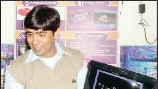 Firoz Khan, assistant primary school teacher, Bulandshahr, UP.(Handout) Firoz Khan, assistant primary school teacher, Bulandshahr, UP.(Handout)