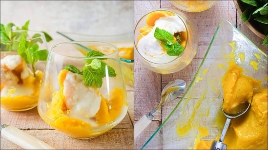 Recipe: Beat the summer heat with a frozen dessert of mango sorbet(Instagram/gloriouslyvegan)
