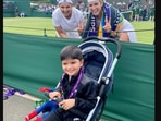 Sania Mirza poses with her son Izhaan and women’s doubles partner Bethanie Mattek-Sands.