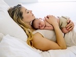 Amber Heard announced the birth of her daughter Oonagh with a photo of them. Amber Heard announced the birth of her daughter Oonagh with a photo of them.