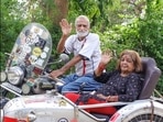 A Vadodara man has shared how he and his wife have travelled across India on their Bullet with a sidecar in a post shared on Humans of Bombay.(Facebook/Humans of Bombay) A Vadodara man has shared how he and his wife have travelled across India on their Bullet with a sidecar in a post shared on Humans of Bombay.(Facebook/Humans of Bombay)